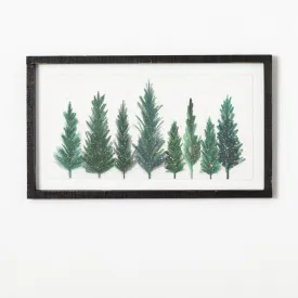 14"H Sullivans Pine Tree Watercolor Wall Art, Green