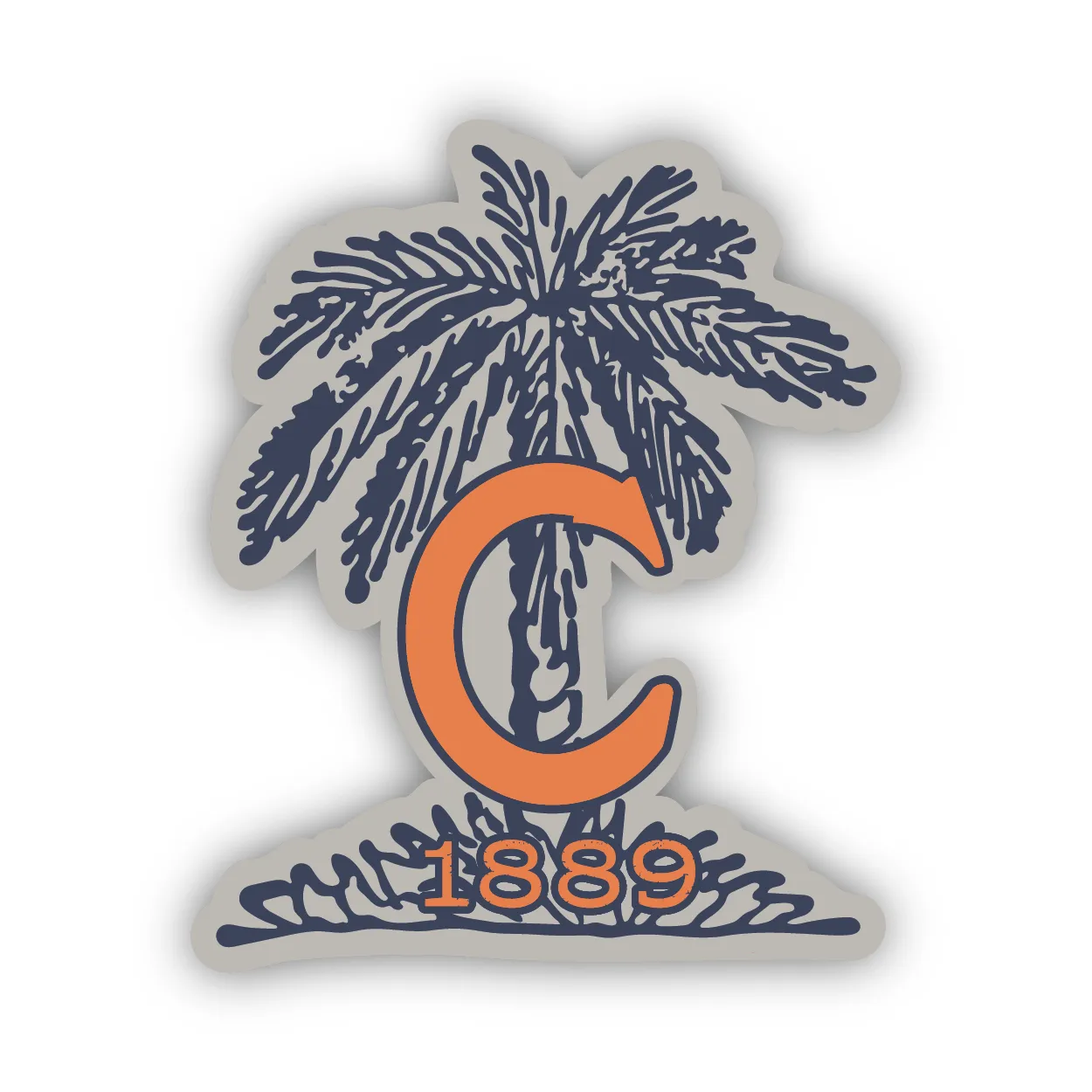 1889 Palm Decal