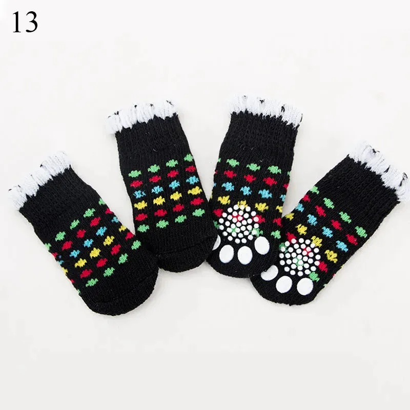 4 Pc Set of Christmas Inspired Dog Socks