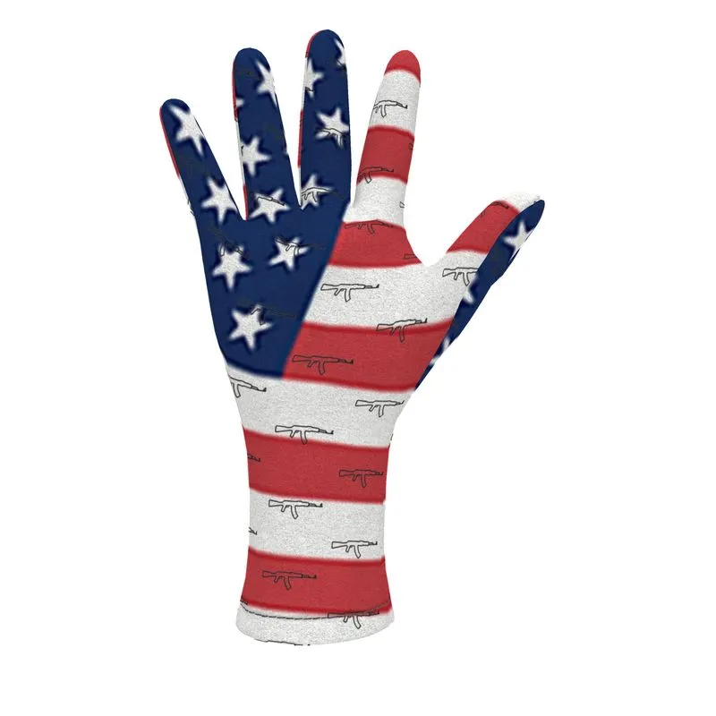 #411 cocknload usa fleece gloves