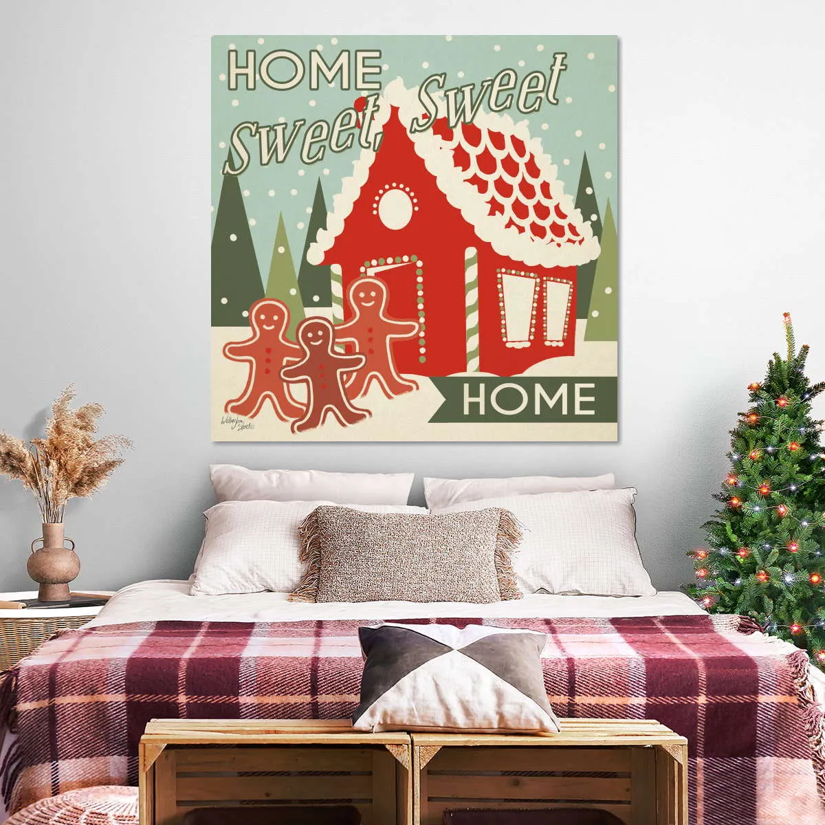 50s Christmas Wall Art