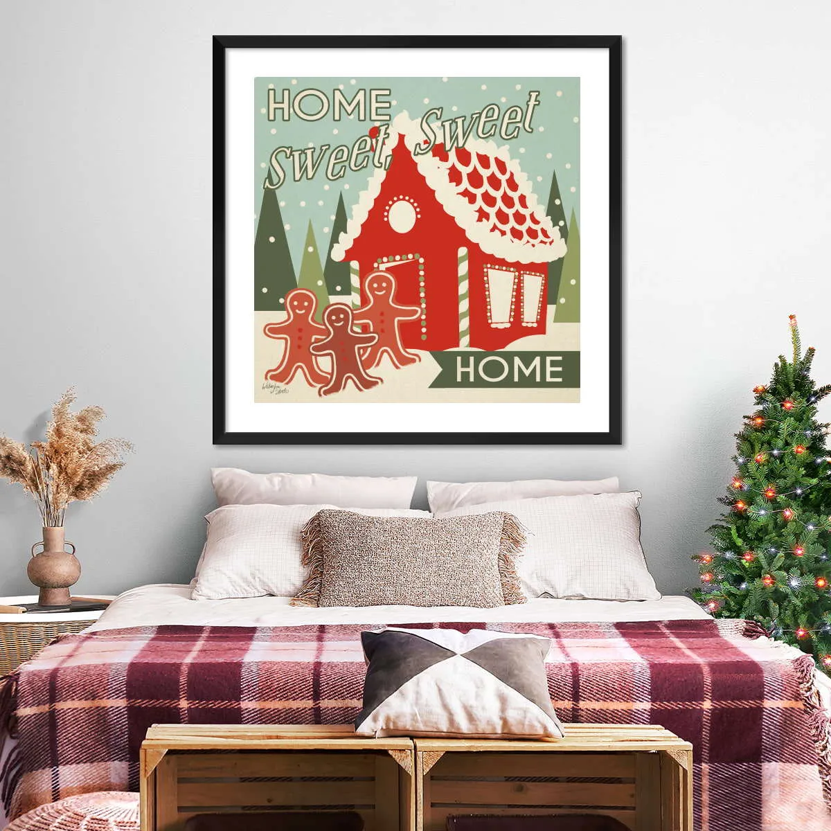 50s Christmas Wall Art