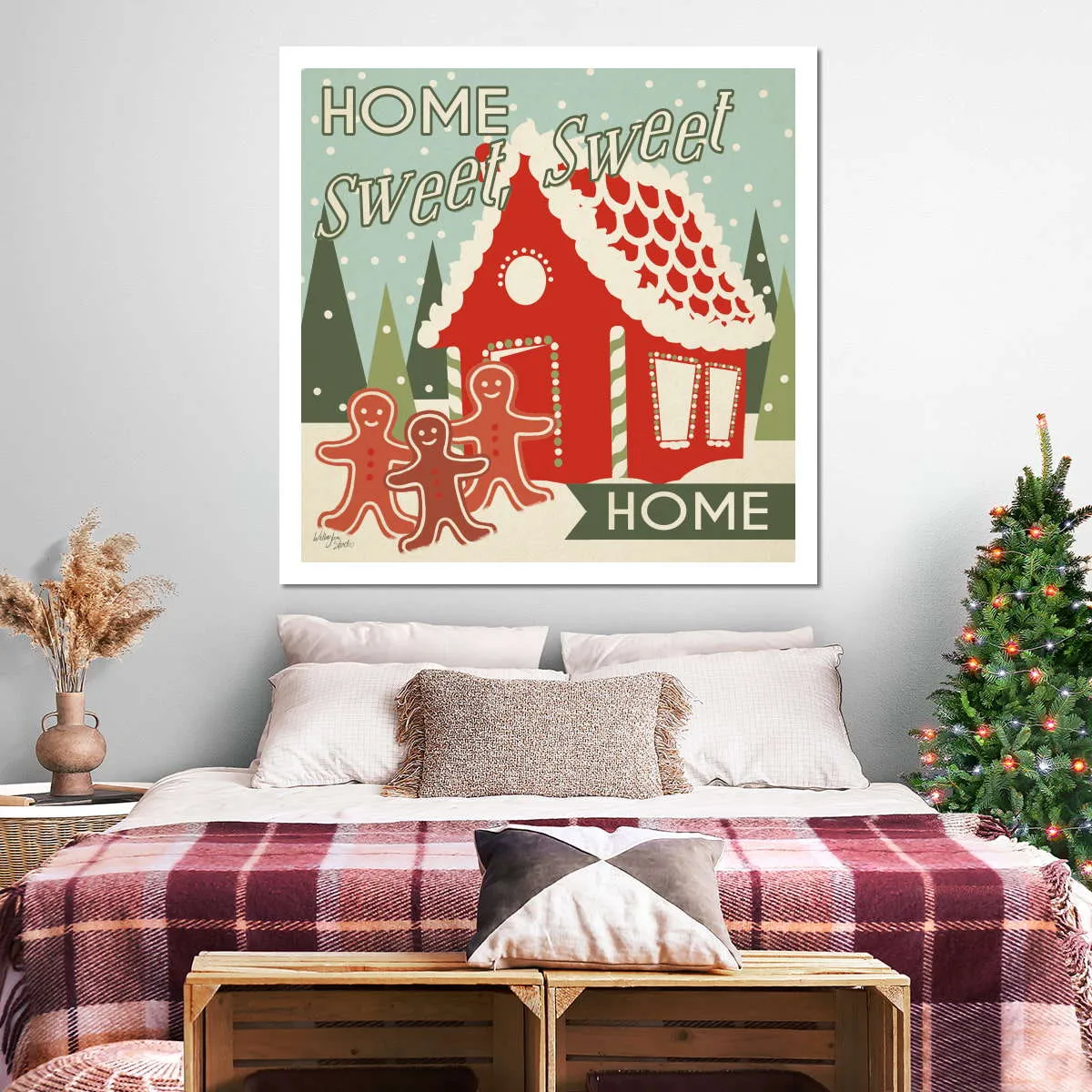 50s Christmas Wall Art