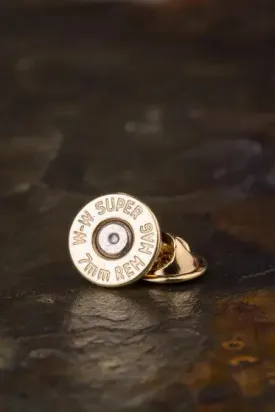 7mm Mag Bullet Tie Tac Hat Pin, Bullet Tie Tack