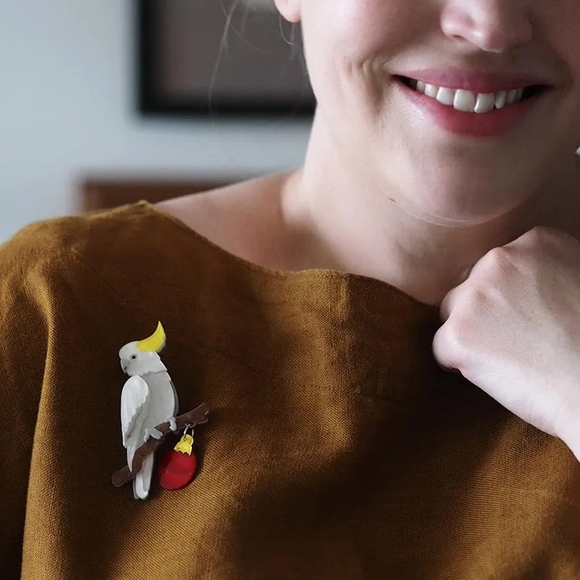 A Chatty Christmas Brooch