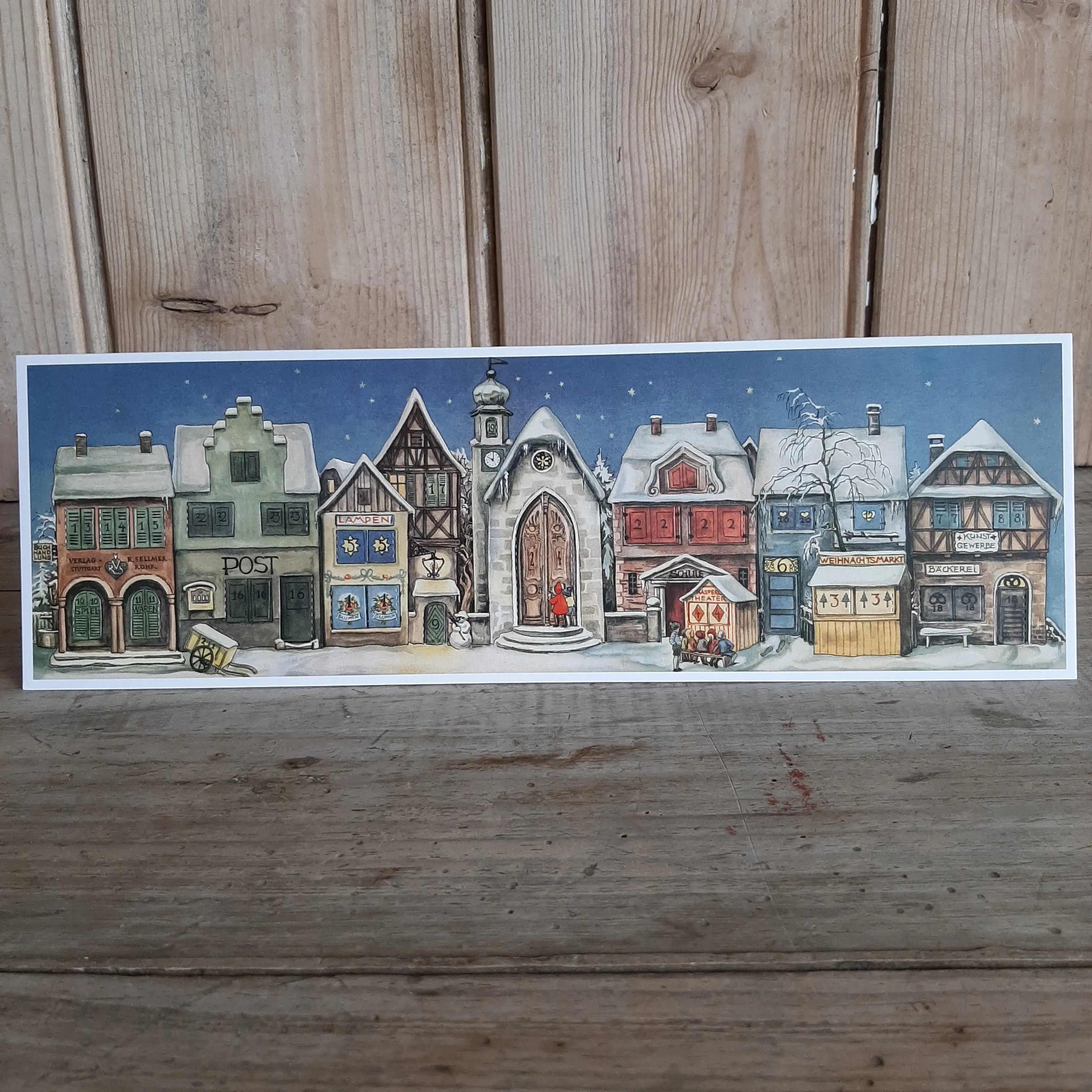 Advent Calendar Card - Christmas Shops