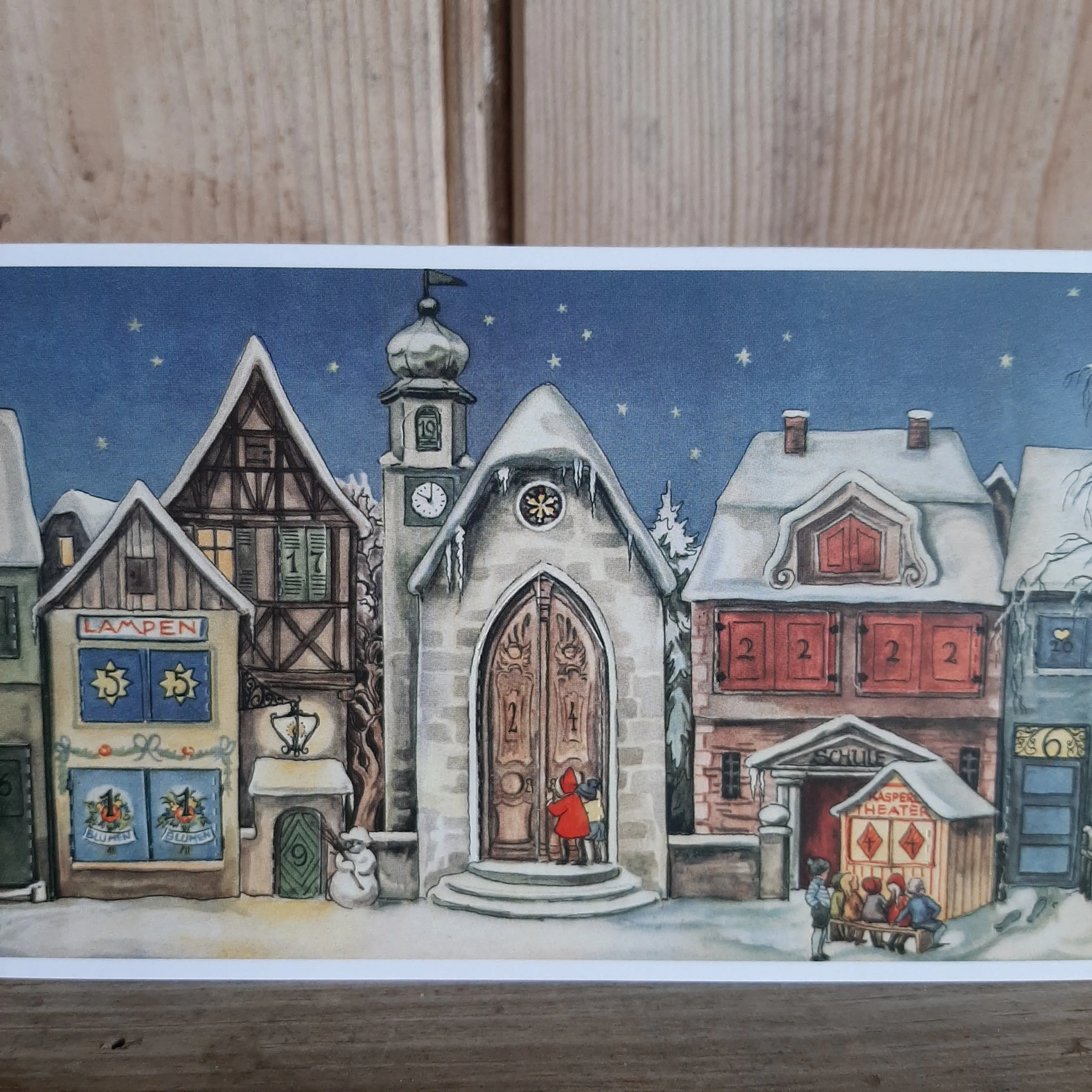 Advent Calendar Card - Christmas Shops