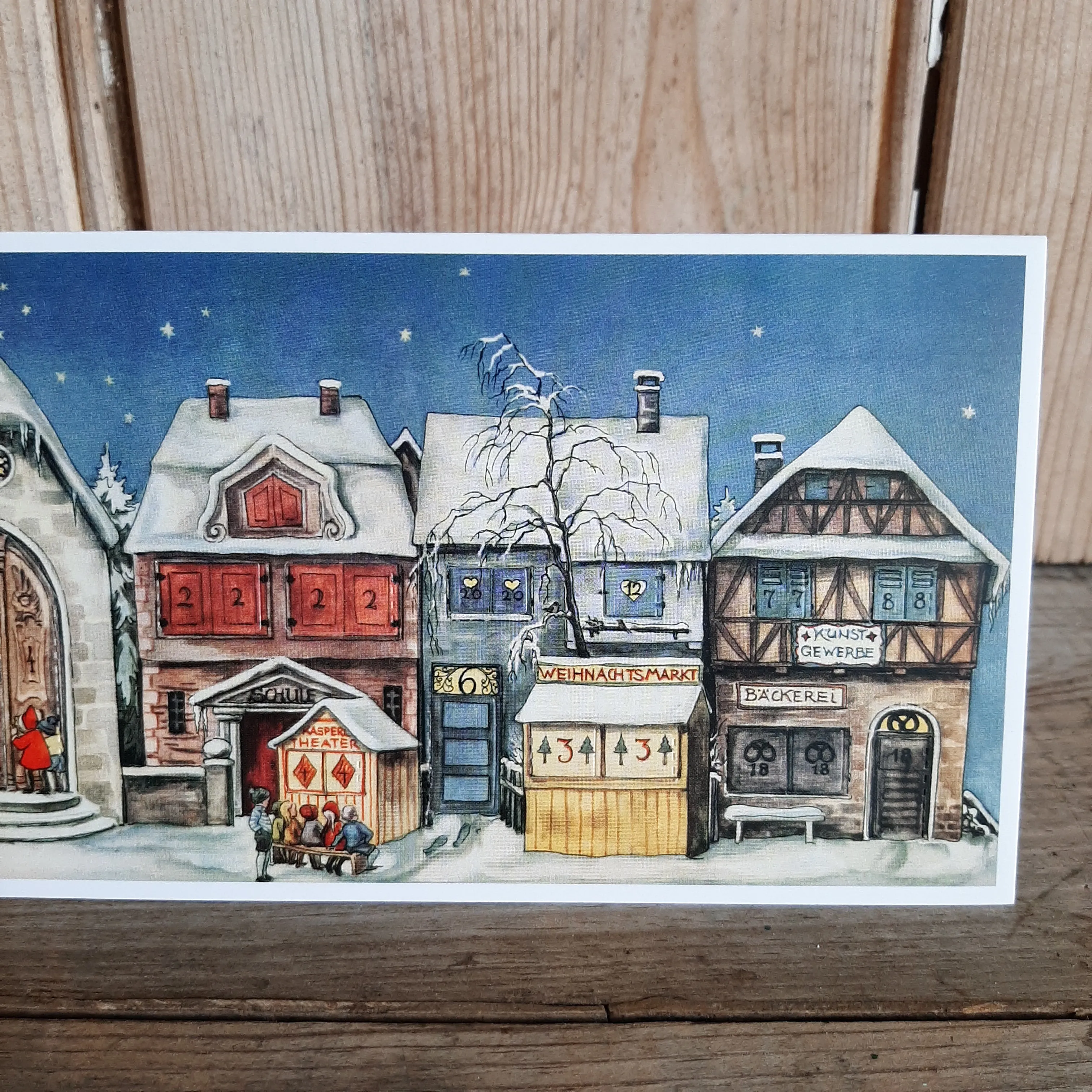 Advent Calendar Card - Christmas Shops