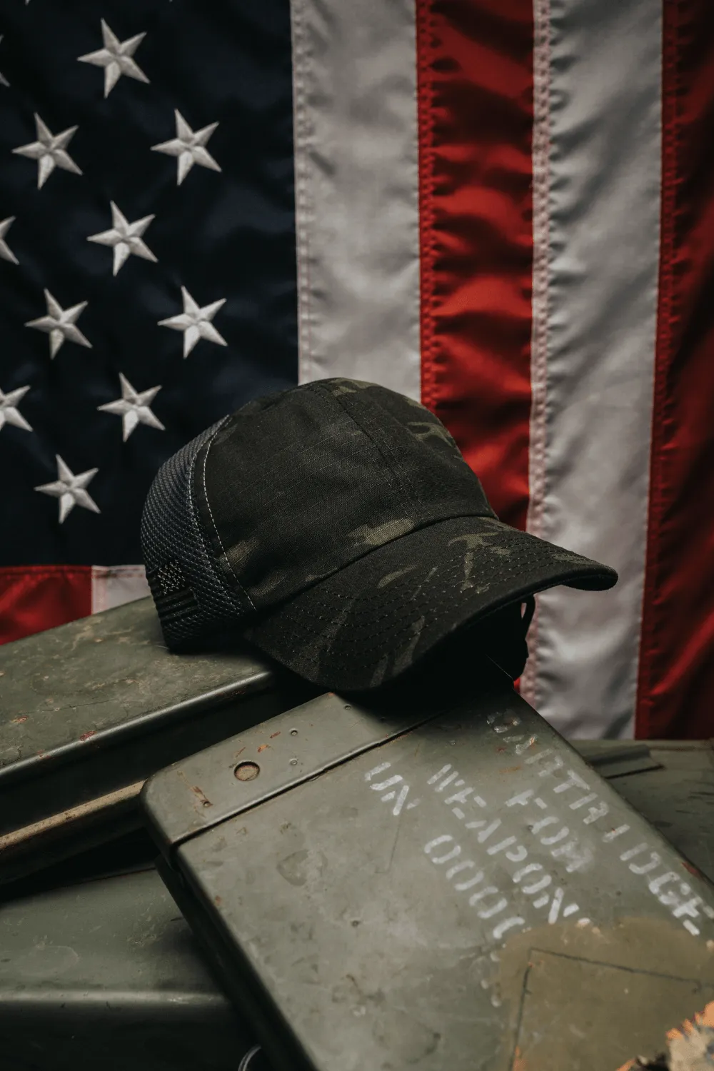 American Made Mesh Back Dark Multicam Hat