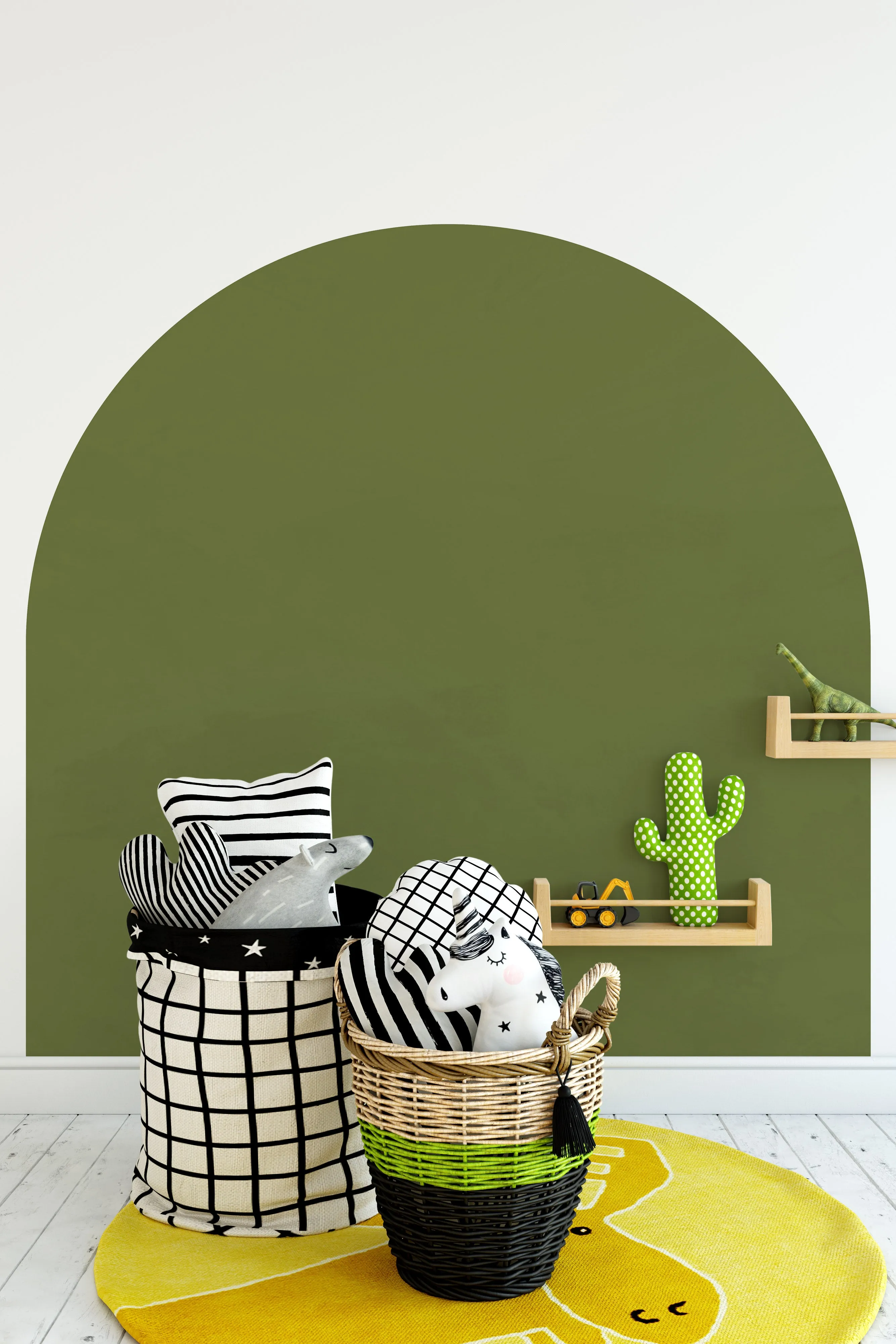 Arch Decal in Moss Green - Peel and Stick Removable Decal