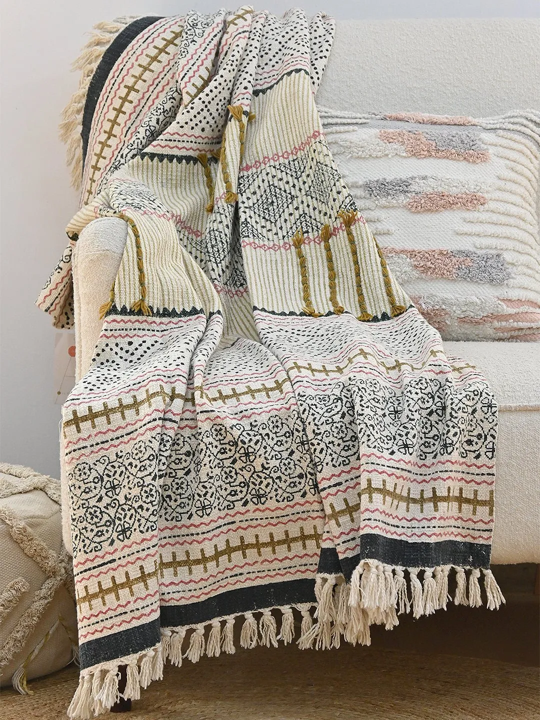 ARINA - BLOCK PRINTED THROW