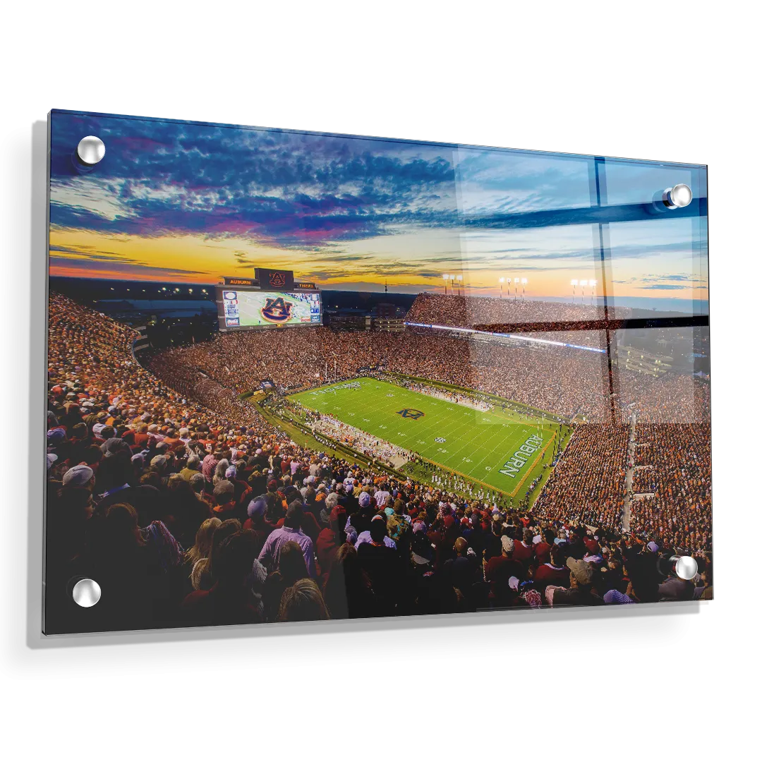 Auburn Tigers - Sunset over Jordan-Hare Stadium