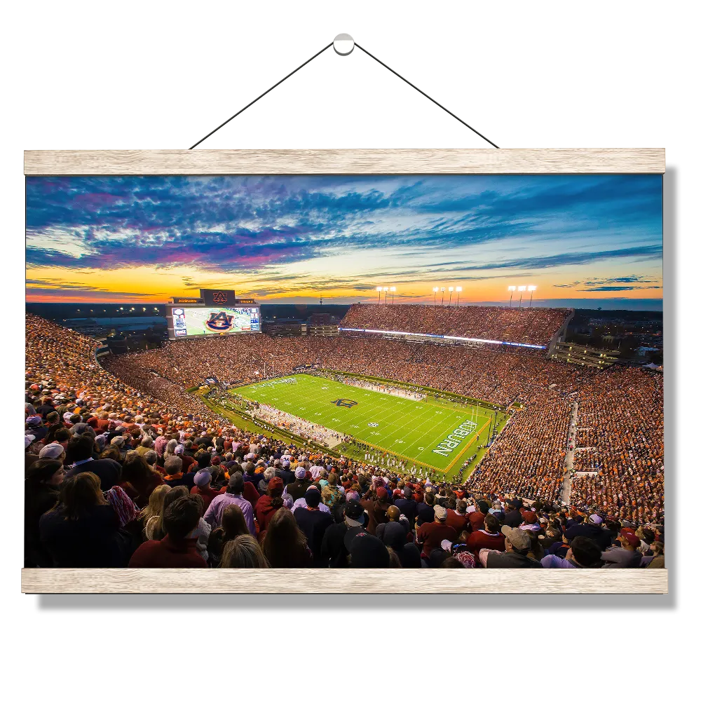 Auburn Tigers - Sunset over Jordan-Hare Stadium