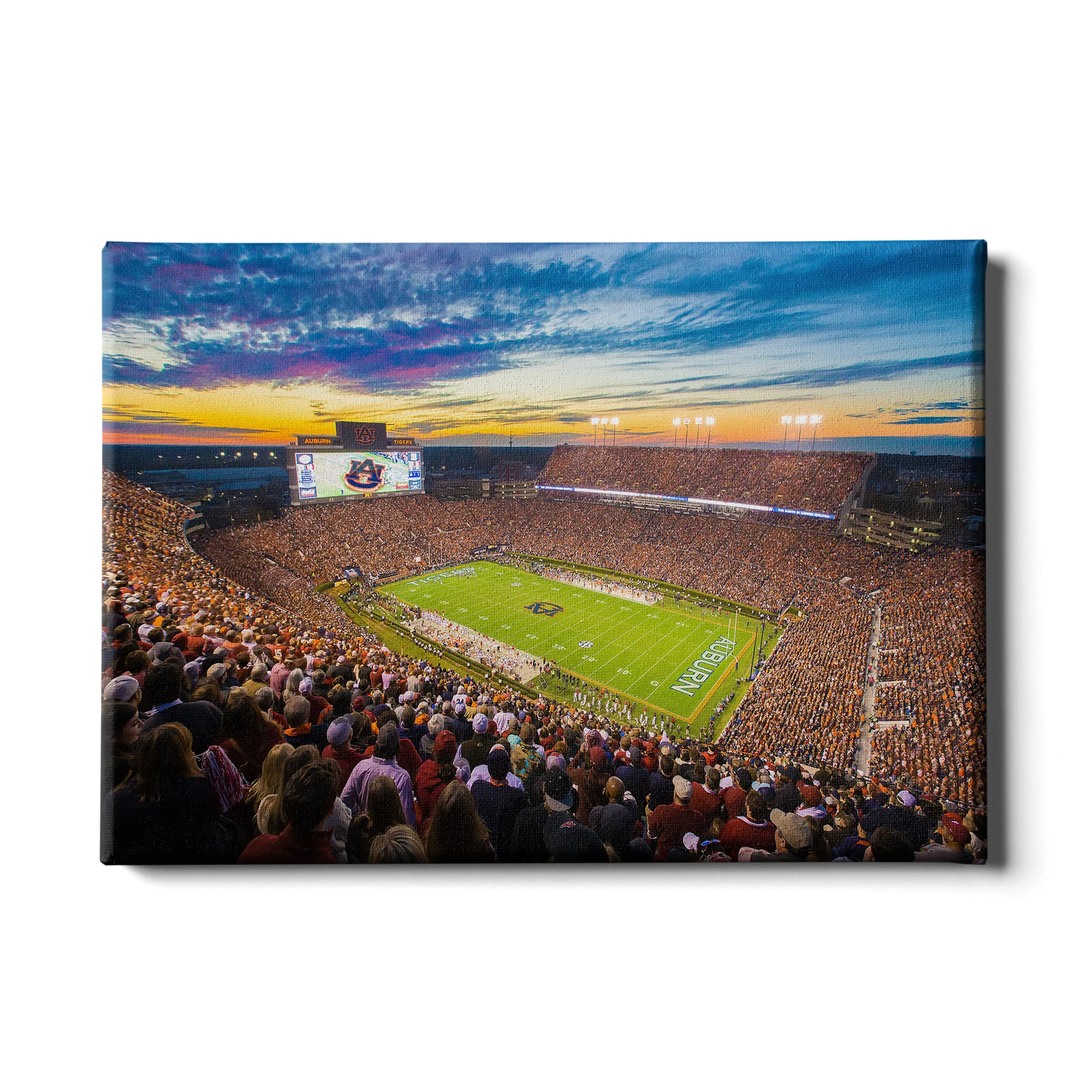 Auburn Tigers - Sunset over Jordan-Hare Stadium