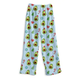 Avocado Xmas Fuzzy Pants