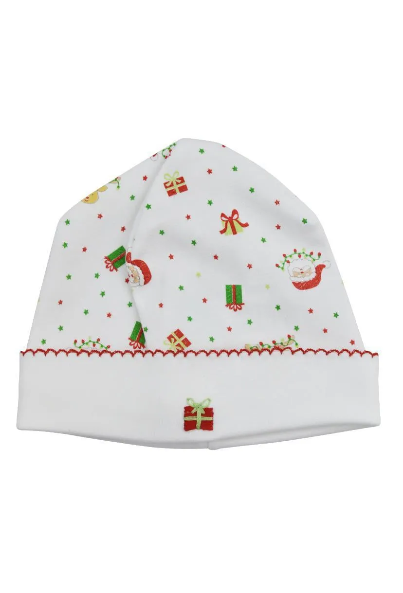 Baby Girl's Christmas Santa Pima Cotton Hat