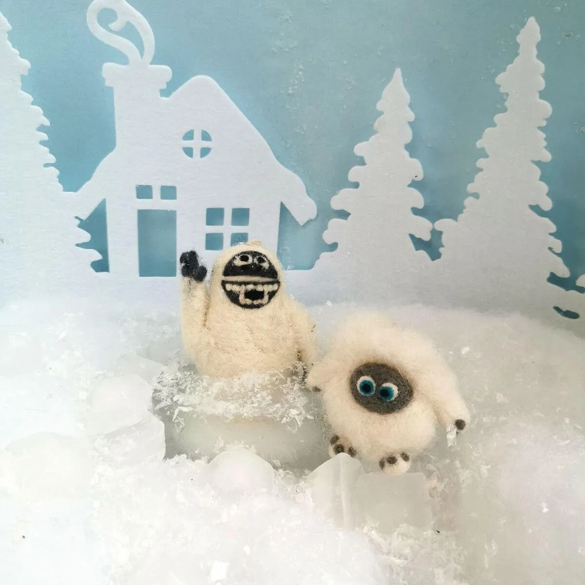 Baby Yeti Hanging Decoration by Felt So Good