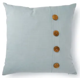 Bailey Light Blue Button Cushion 50cm