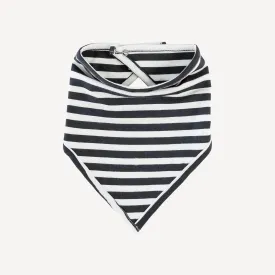 bandana bib | black stripe | bamboo