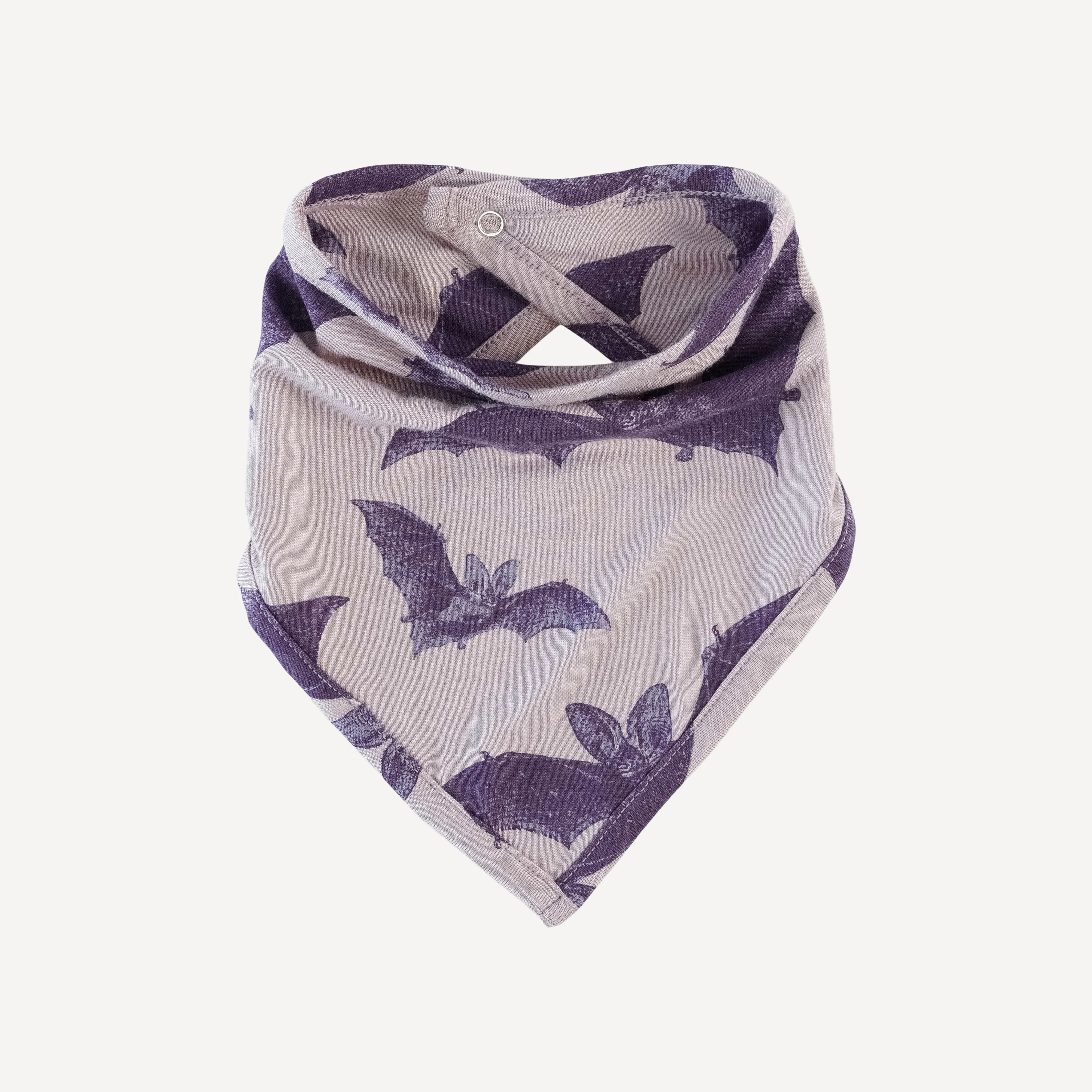 bandana bib | purple bat | bamboo