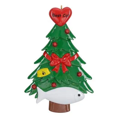 Best Dog & Best Cat - Polyresin Christmas Ornaments