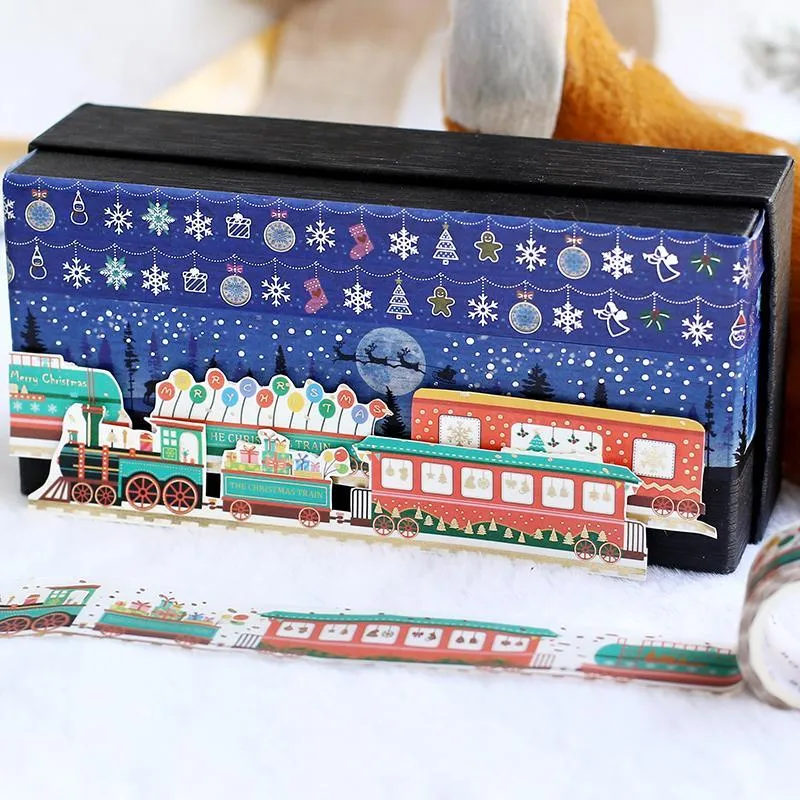 BGM Christmas Snow Ornaments Masking Tape