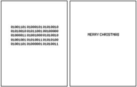 Binary Merry Christmas Card