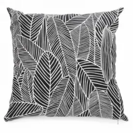 BLACK & WHITE FOLIAGE CUSHION