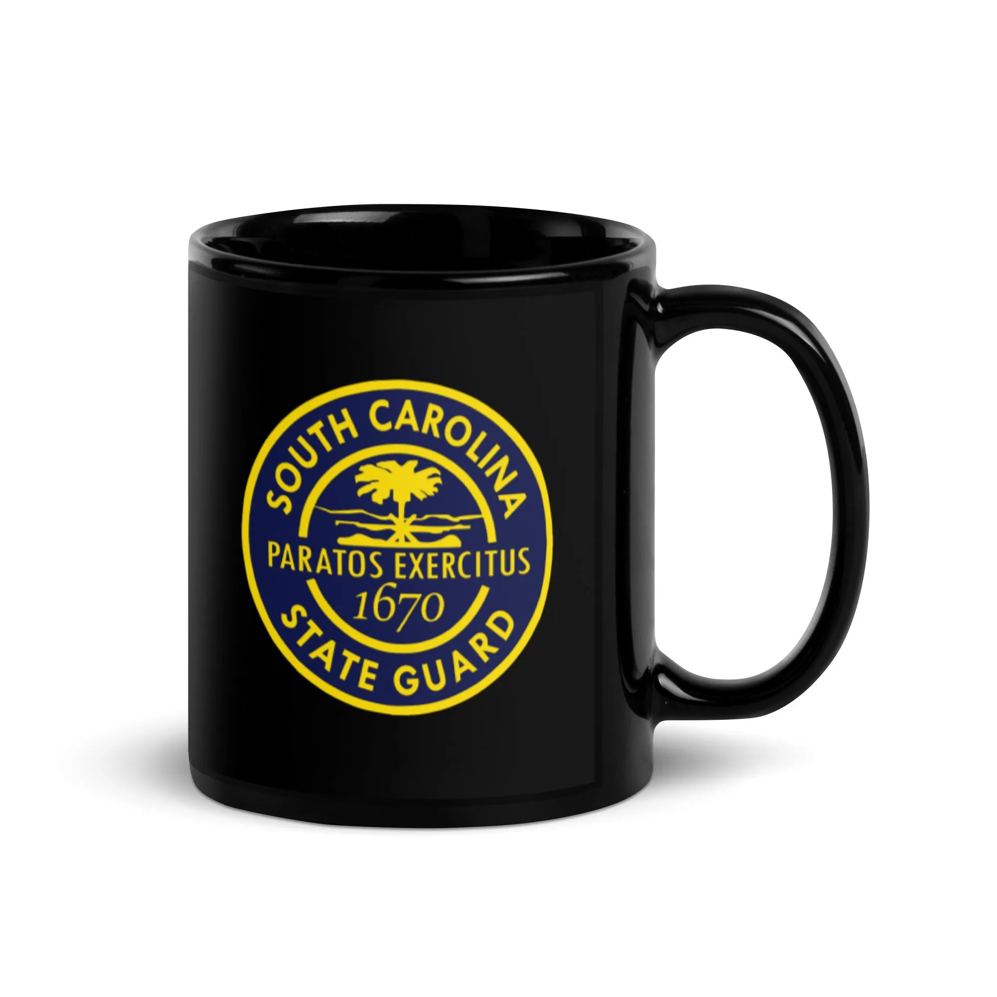 Black South Carolina State Guard Glossy Mug