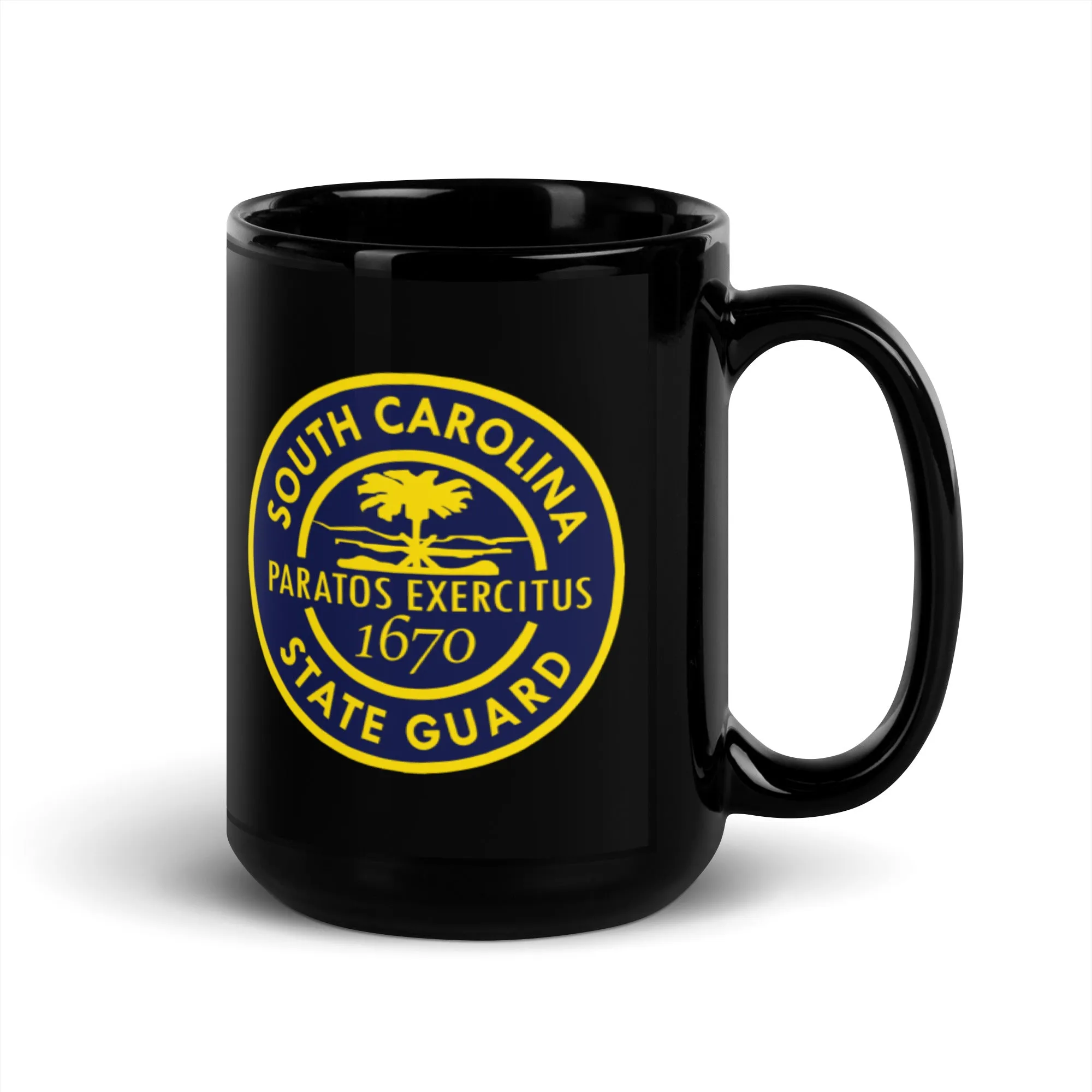 Black South Carolina State Guard Glossy Mug