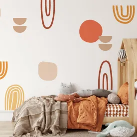 Boho Shapes Wall Decal Set