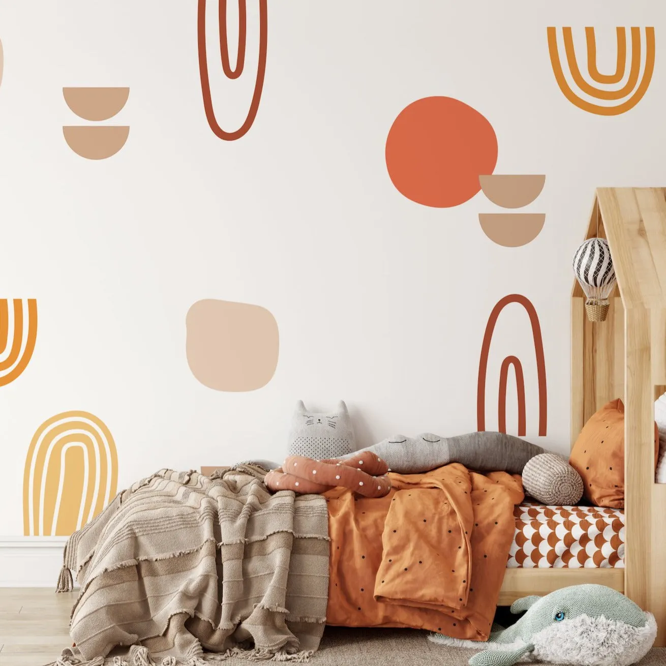 Boho Shapes Wall Decal Set