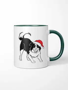 Border Collie Christmas Edition Ceramic Mug