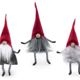 Boston International - Gnome Ornaments Set of 3 Christmas Accent