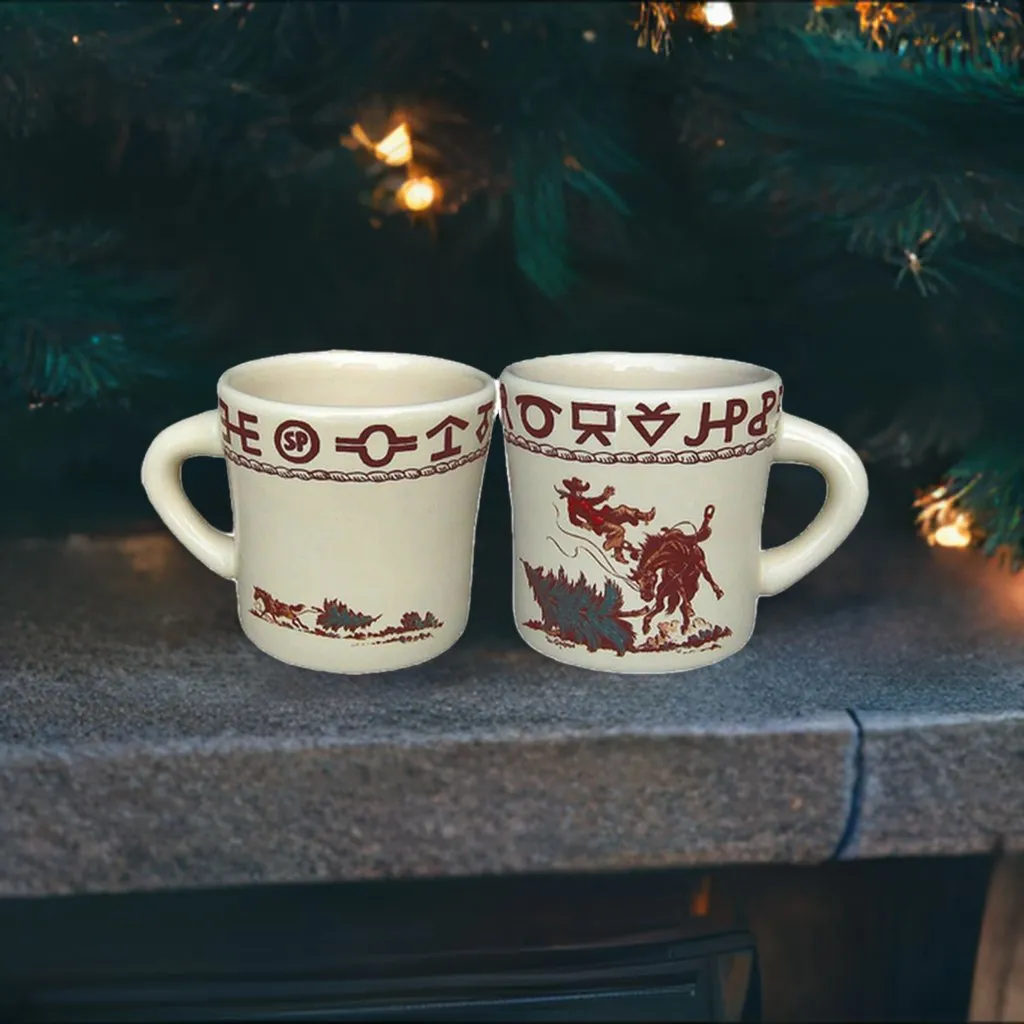 Branded Cowboy Christmas Western Coffee Mug