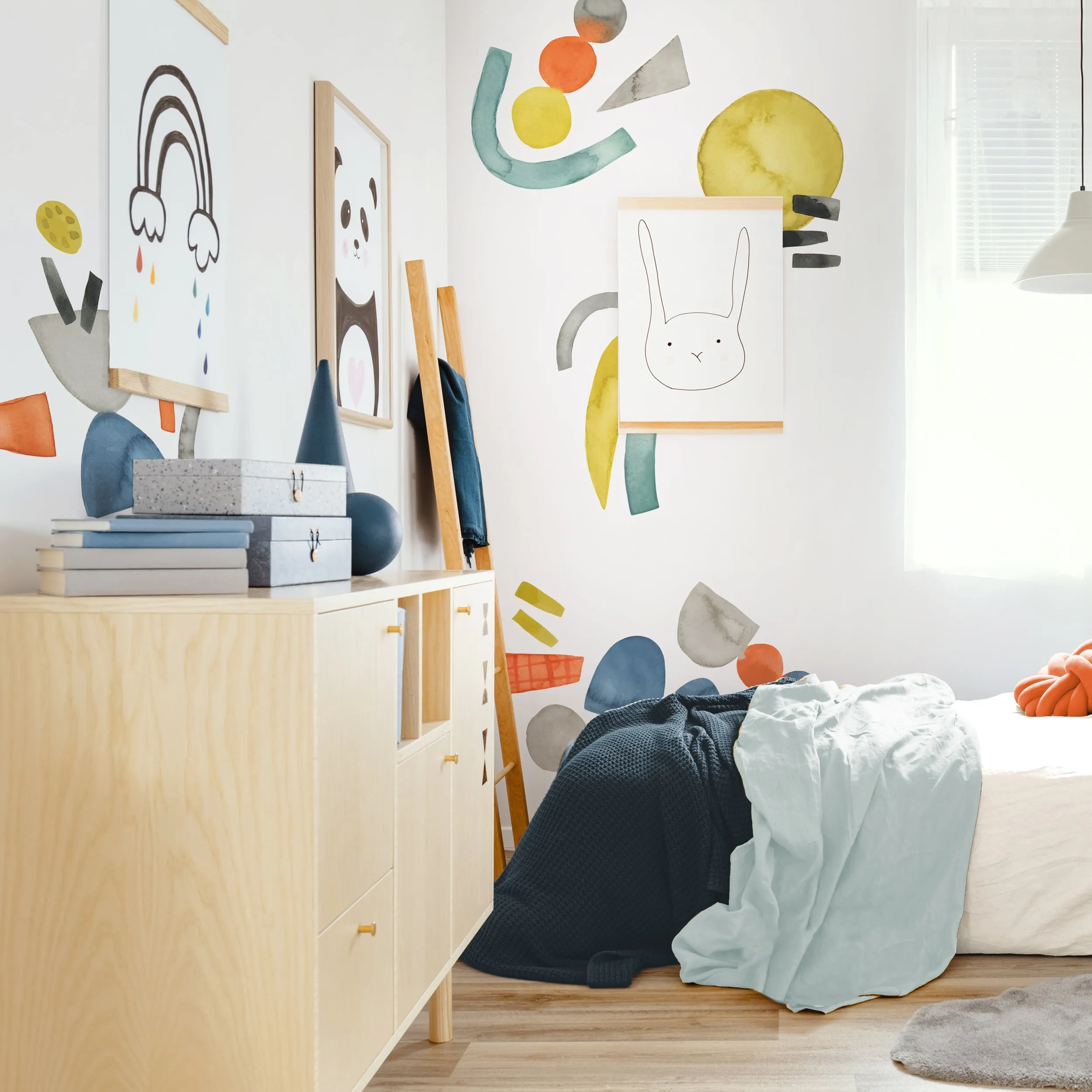 Bright Abstract Shapes Wall Decal Set - Small