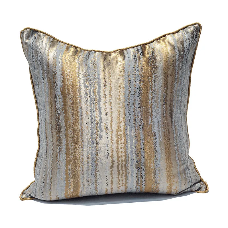 Bronze and Grey Modern Oriental Throw Cushions