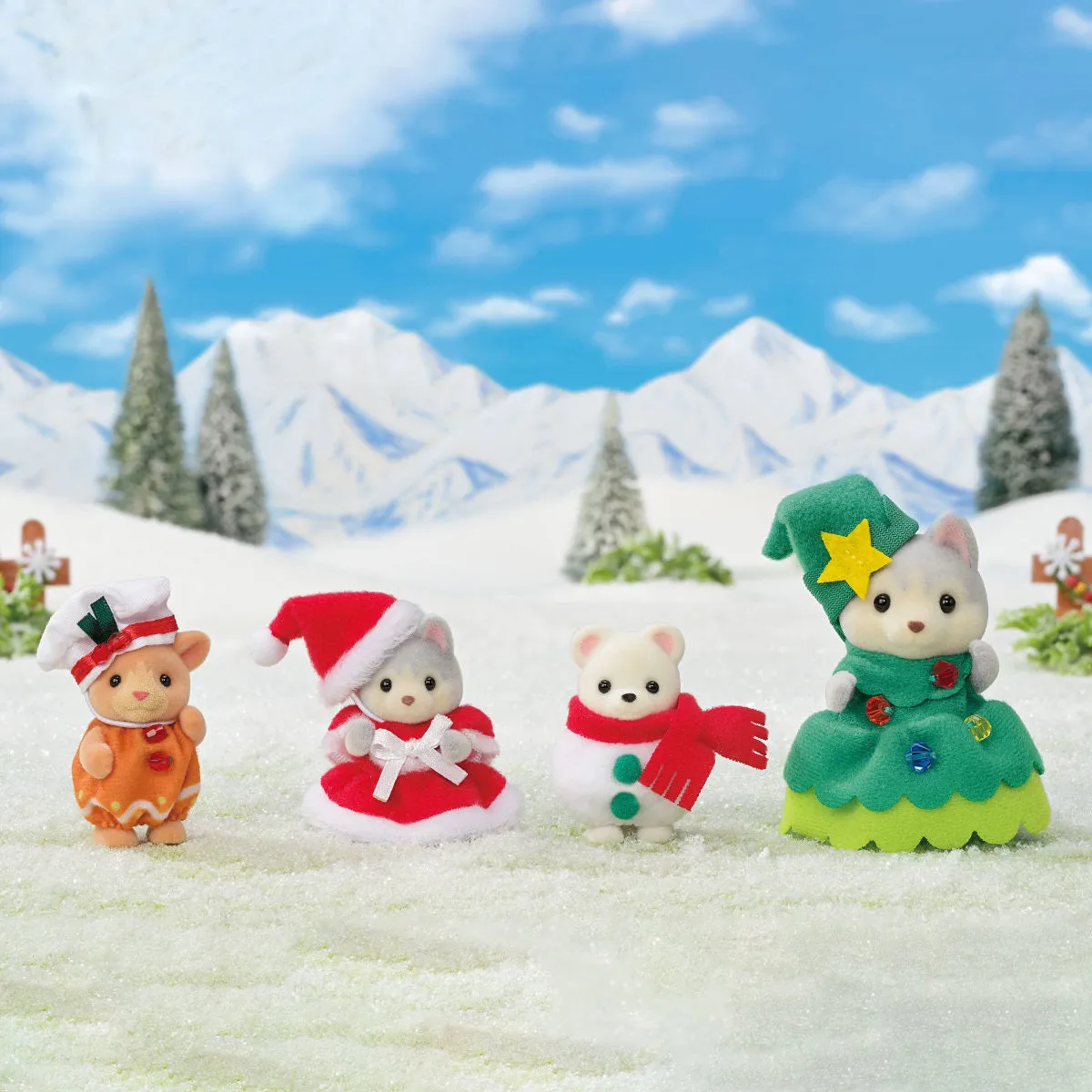 Calico Critters Happy Christmas Friends