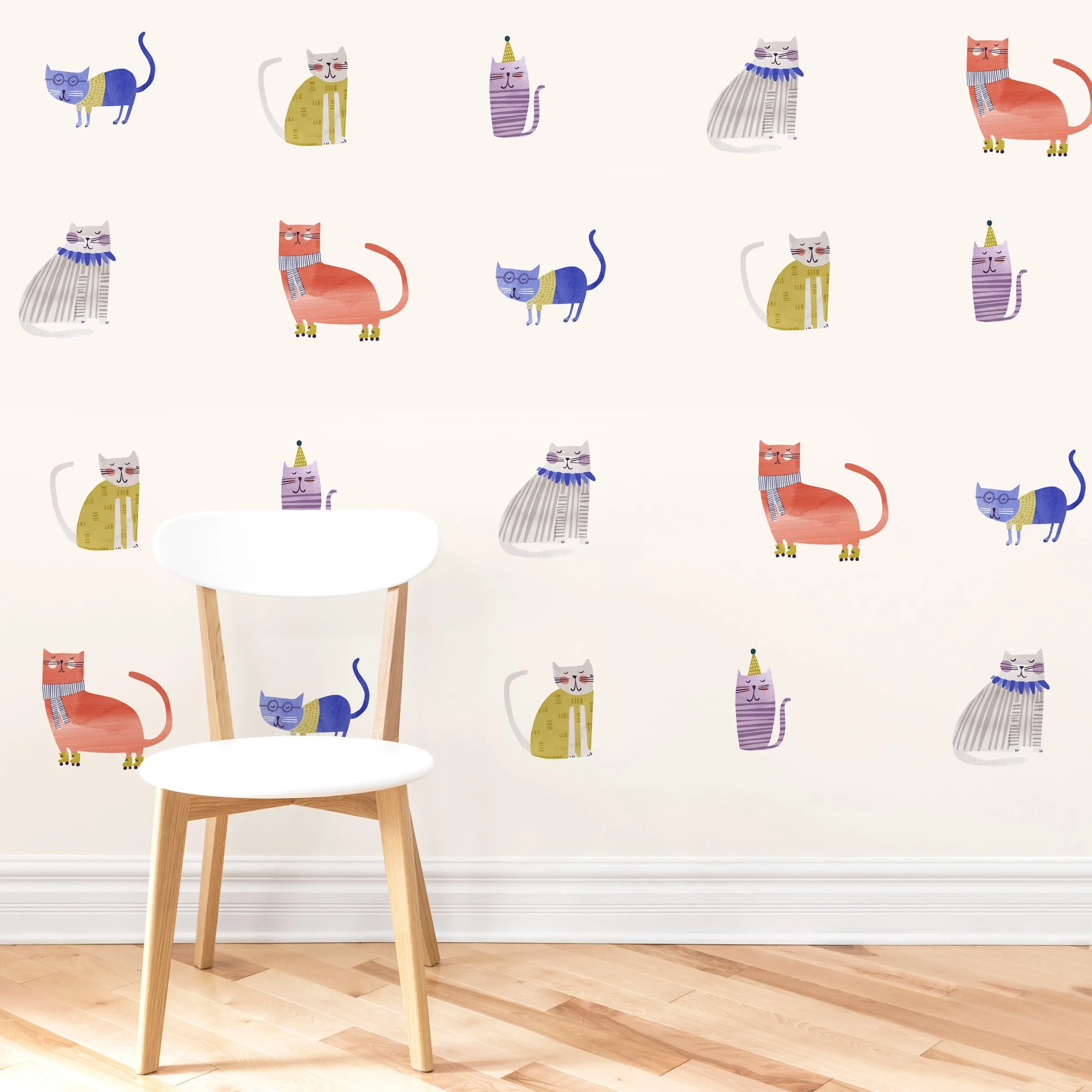 Cat Toss Wall Decal Set - Spritz