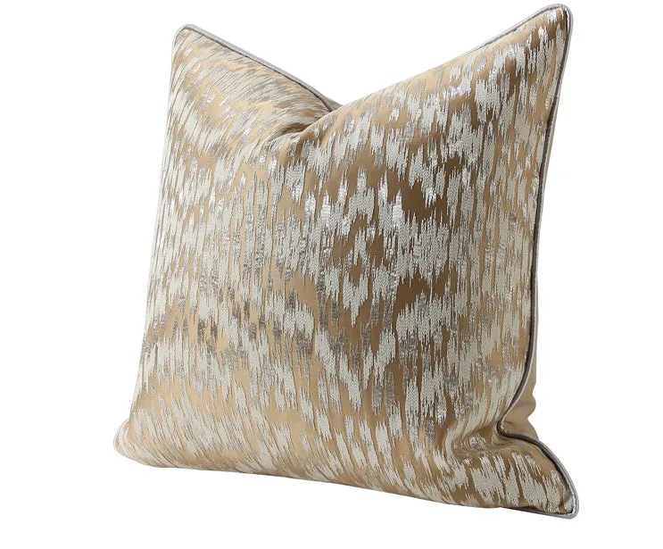 Champagne Gold Viscose Throw Cushion