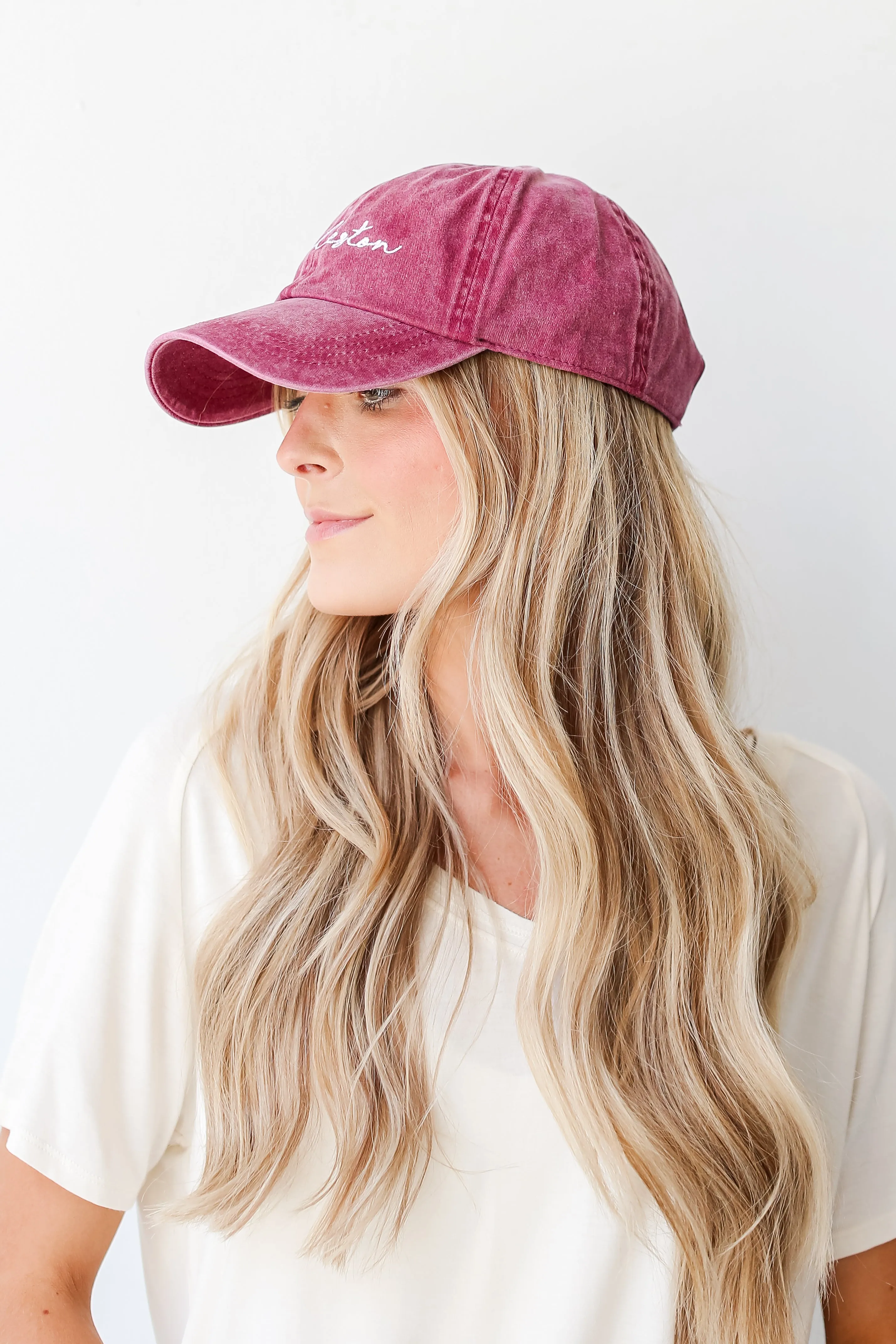 Charleston Script Embroidered Hat