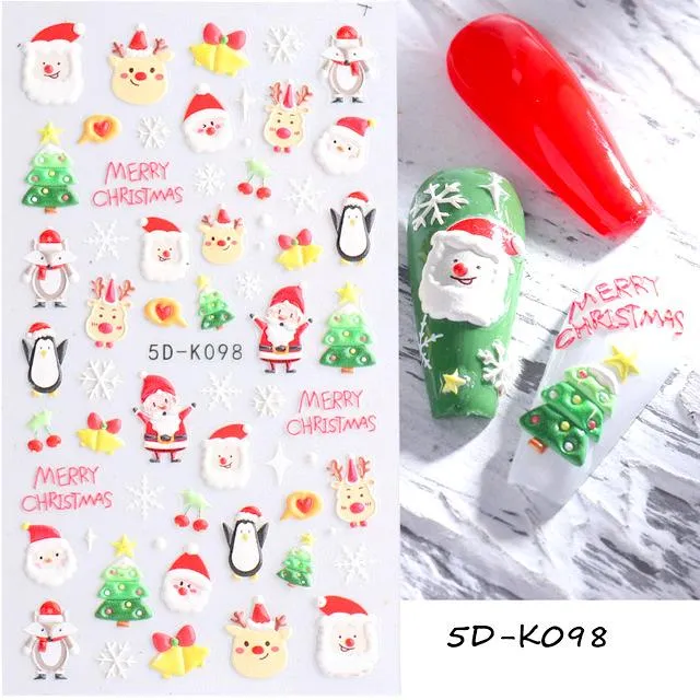 Christmas 5D Nail Art Stickers