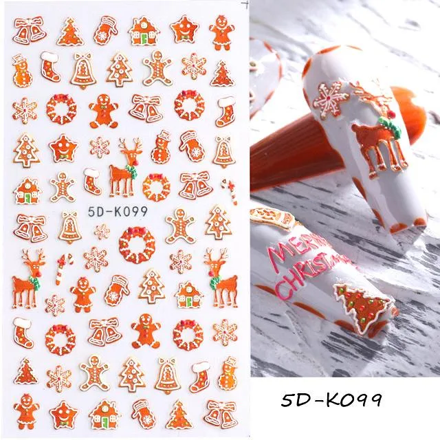 Christmas 5D Nail Art Stickers