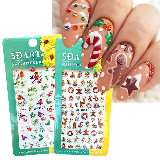 Christmas 5D Nail Art Stickers