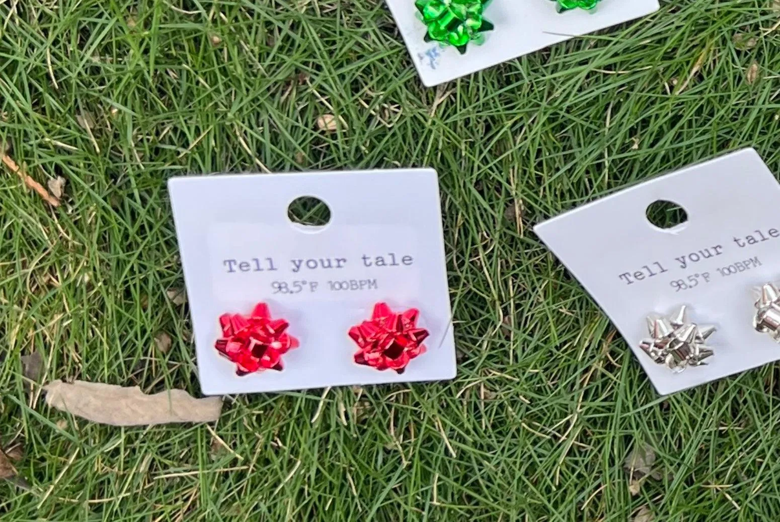 Christmas Bow Earrings