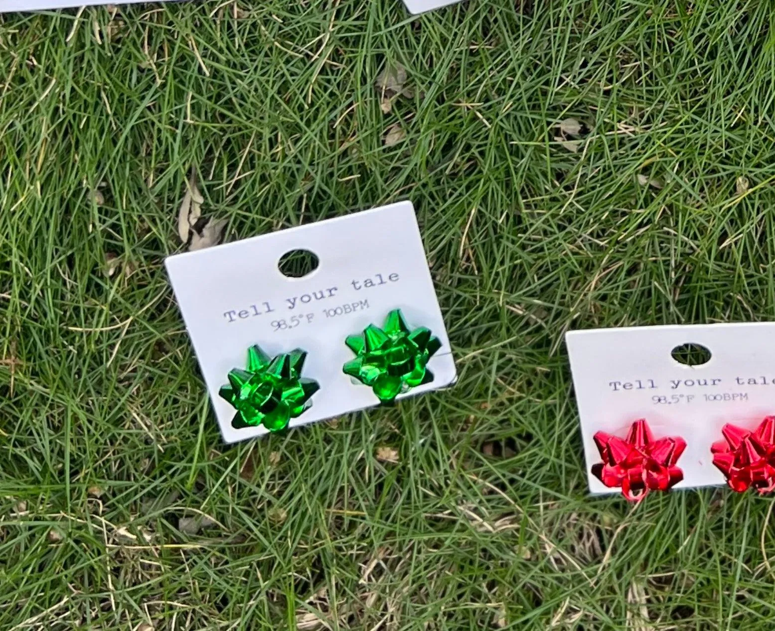 Christmas Bow Earrings