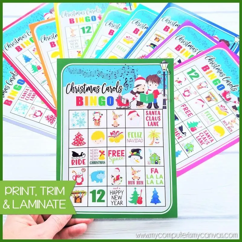 Christmas Carol BINGO Printables