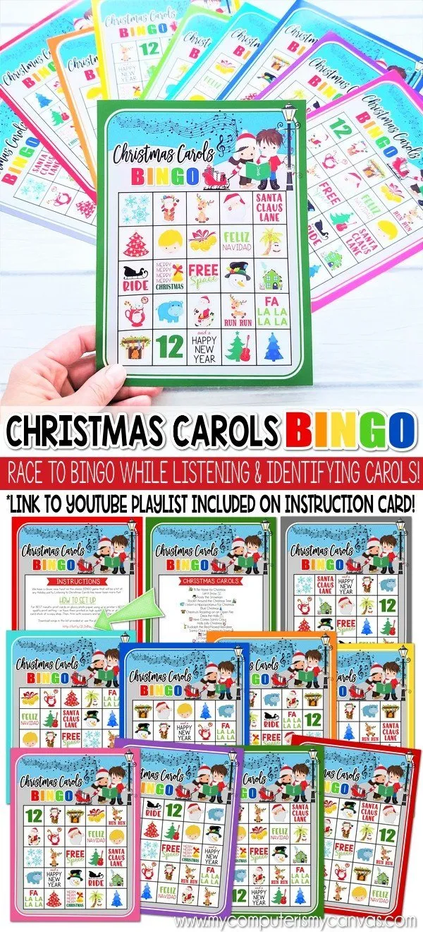 Christmas Carol BINGO Printables