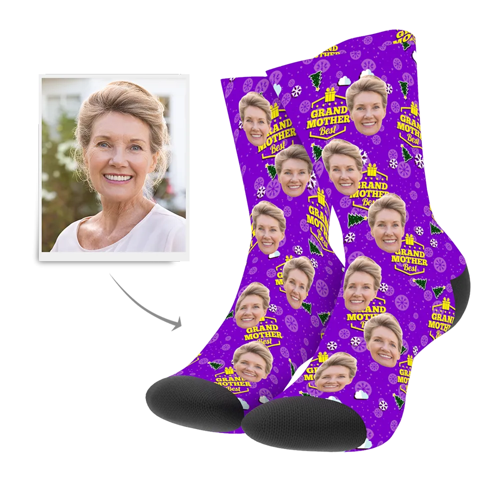 Christmas Customized Grand Mother Socks