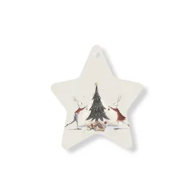 Christmas Decorations GIFT OF LOVE- Wooden Xmas Star And Fridge Magnet